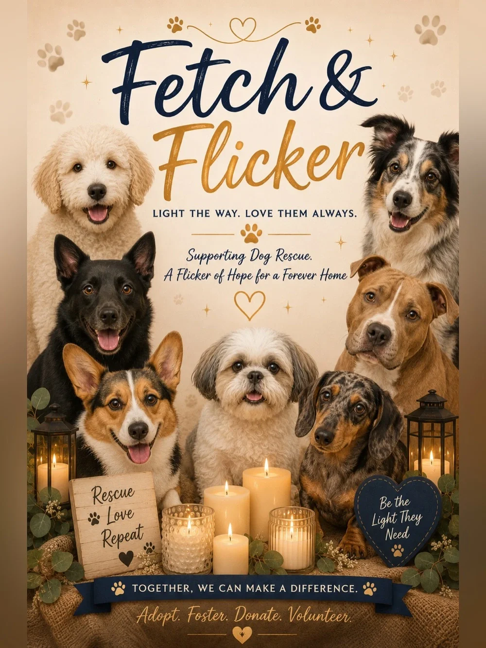 Fetch & Flicker LIVE! Candles & Wax Melts for Dog Rescue 🐾